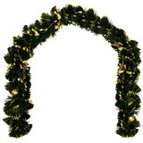  Božićni vijenci 48 LED lampica Topla bijela PVC | shoptok.hr