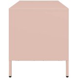 TV ormarić ružičasti 101,5 x 39 x 43,5 cm hladno valjani čelik | shoptok.hr