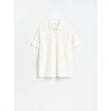 Reserved Comfort fit polo-majica - krem Cijene