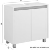 Bessagi Home omarica za pod umivalnik massimo, bela | Shoptok.si