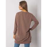RUE PARIS Tunic-RV-TU-7258.40P-Brown | Shoptok.si