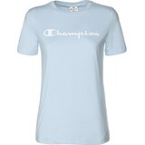 Champion Ženska majica Crewneck T-Shirt Svetlo modra | Shoptok.si