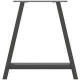 vidaXL noge kavne mizice a-oblika 2 kosa antracit 80x(72-73) cm jeklo | Shoptok.si