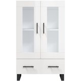  Visoka komoda sjajna bijela 69,5x31x115 cm konstruirano drvo | shoptok.hr