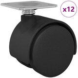  Dizalni kotač 12 pcs Crna 54 mm Željezo i PP | shoptok.hr