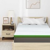  Nadmadrac Bijela i zelena 90 x 200 cm Jakard tkanina | shoptok.hr
