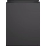  Vrtna saksija Crna 40 x 30 x 50 cm Čelična vrata | shoptok.hr