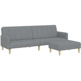 Maison Chic kavč - Sofa - Kanape dvosed s stolčkom za noge svetlo sivo blago, (21727538) Cene
