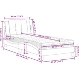  Postelja z vzmetnico črna in bela 80x200 cm umetno usnje, (21111755) | Shoptok.si
