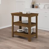 vidaXL Delovna miza medeno rjava 78,5x50x80 cm trdna borovina Cene
