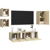  5-dijelni set TV ormarića boja hrasta sonome od iverice | shoptok.hr