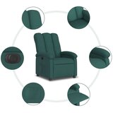 vidaXL Električni naslonjač od tkanine tamnozeleni | shoptok.hr