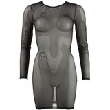 Cottelli - Prozirna haljina dugih rukava (crna) - XL | shoptok.hr