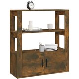  Komoda boja dimljenog hrasta 80x30x90 cm od konstruiranog drva | shoptok.hr