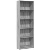 vidaXL Knjižna omara siva sonoma 60x24x176 cm inženirski les | Shoptok.si