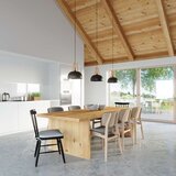  Obesna svetilka CASCO črna/naravni les, (21571557) | Shoptok.si