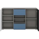 Modern Living Komoda Laser, Bela, Siva, Črna, Modra | Shoptok.si