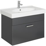 Pelipal Tamno sivi viseći ormarić s umivaonikom 80x57 cm - | shoptok.hr