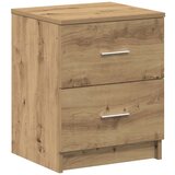 vidaXL Nočna omarica z 2 predaloma Artisan hrast 40x36x50 cm, (5000298589) | Shoptok.si