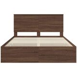  Okvir za krevet Smeđi hrast 150 x 200 cm Inženjersko Drvo | shoptok.hr