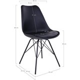 House Nordic Crne blagovaonske stolice u setu 2 kom Oslo – | shoptok.hr
