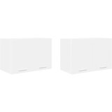 vidaXL Viseča omarica Riga 2 pcs Bela 60 x 31 x 40 cm Konstruiran les | Shoptok.si
