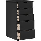  Cabinet Crna 34 x 39 x 61,5 cm Čvrsto borovo drvo | shoptok.hr