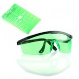 Rosfix SET TARČA ZA LASERSKO LIBELO IN ZAŠČITNA OČALA – ZELENI FILTER, MAGNETI, 10X7 CM, 505–540 NM, (5000075885) | Shoptok.si