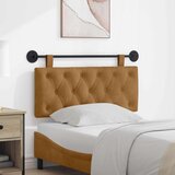  Držeće uzglavlje Zidne Smeđa 110 x 55 x 7 cm Baršun - Smeđa 100 cm bez LED | shoptok.hr