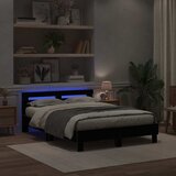 Krevetna konstrukcija Crni hrast 140 x 200 cm Konstruirano drvo | shoptok.hr