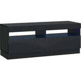 vidaXL LED TV kabinet Crna Konstruirano drvo - Crna | shoptok.hr
