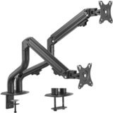 Gembird MA-DA2-02 Adjustable desk 2-display mounting arm (tilting), 17”-32”, up to 8 kg | shoptok.hr