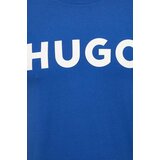 Hugo Bombažna kratka majica moški, turkizna barva | Shoptok.si
