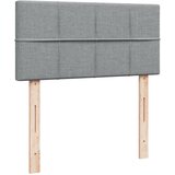  Krevet s oprugama i madracem svjetlosivi 100x200 cm od tkanine | shoptok.hr