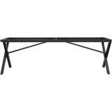 vidaXL Noge za stolić za kavu s X-oblikom 140x30x43cm lijevano željezo | shoptok.hr