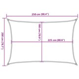  Jedro za zaštitu od sunca 160 g/m² narančasto 2 x 2,5 m HDPE | shoptok.hr