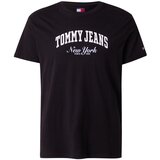 Tommy Jeans Majica črna / bela Cene