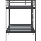 vidaXL Krevet na kat bez madraca crni 100x200 cm čelik | shoptok.hr