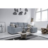 Miuform Svijetlo siva sklopiva kutna garnitura od samta Brave Dave – | shoptok.hr