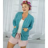 Pri Short cardigan unbuttoned sweater in fluffy knit fabric "COCO CHIC" | shoptok.hr