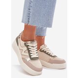 Boto Women's Platform Sneakers Leopard Beige Kelsia | Shoptok.si