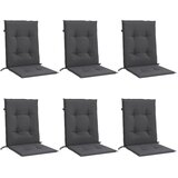  Jastuci za stolice 6 kom prošarano antracit 100x50x7 cm tkanine | shoptok.hr