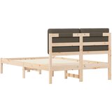  Posteljni okvir z oblazinjenim vzglavjem Taupe 135 x 190 cm, (5000101439) | Shoptok.si