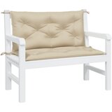  Jastuci za vrtnu klupu 2 kom bež 100x50x7 cm tkanine Oxford | shoptok.hr