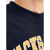 Jack & Jones Majica 'CALEB' mornarska / žafran / bela | Shoptok.si