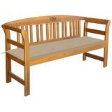 The Living Store Vrtna klop z blazino 157 cm trden akacijev les - Vrtna Klop, (21461437) Cene