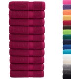  The Living Store Premium kopalne brisače SOLUND 10 kos bordo 100x150 cm 600 g/m2 - Kopalna Brisača, (21496358) | Shoptok.si