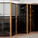 vidaXL Paravan 5-delni črn 350x180 cm | Shoptok.si