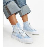 Gemre Blue high-top canvas sneakers Raissa | Shoptok.si