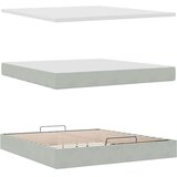 vidaXL Okvir kreveta s madracima svijetlosivi 160x200cm baršunasti | shoptok.hr